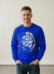 Customized we are who black sweat shirt