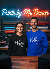 Wife Hubby Matching Couple Hoodies