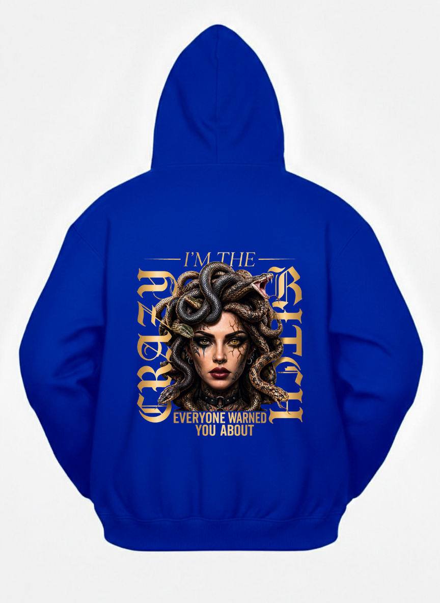 customized new crazy bitch hoodies