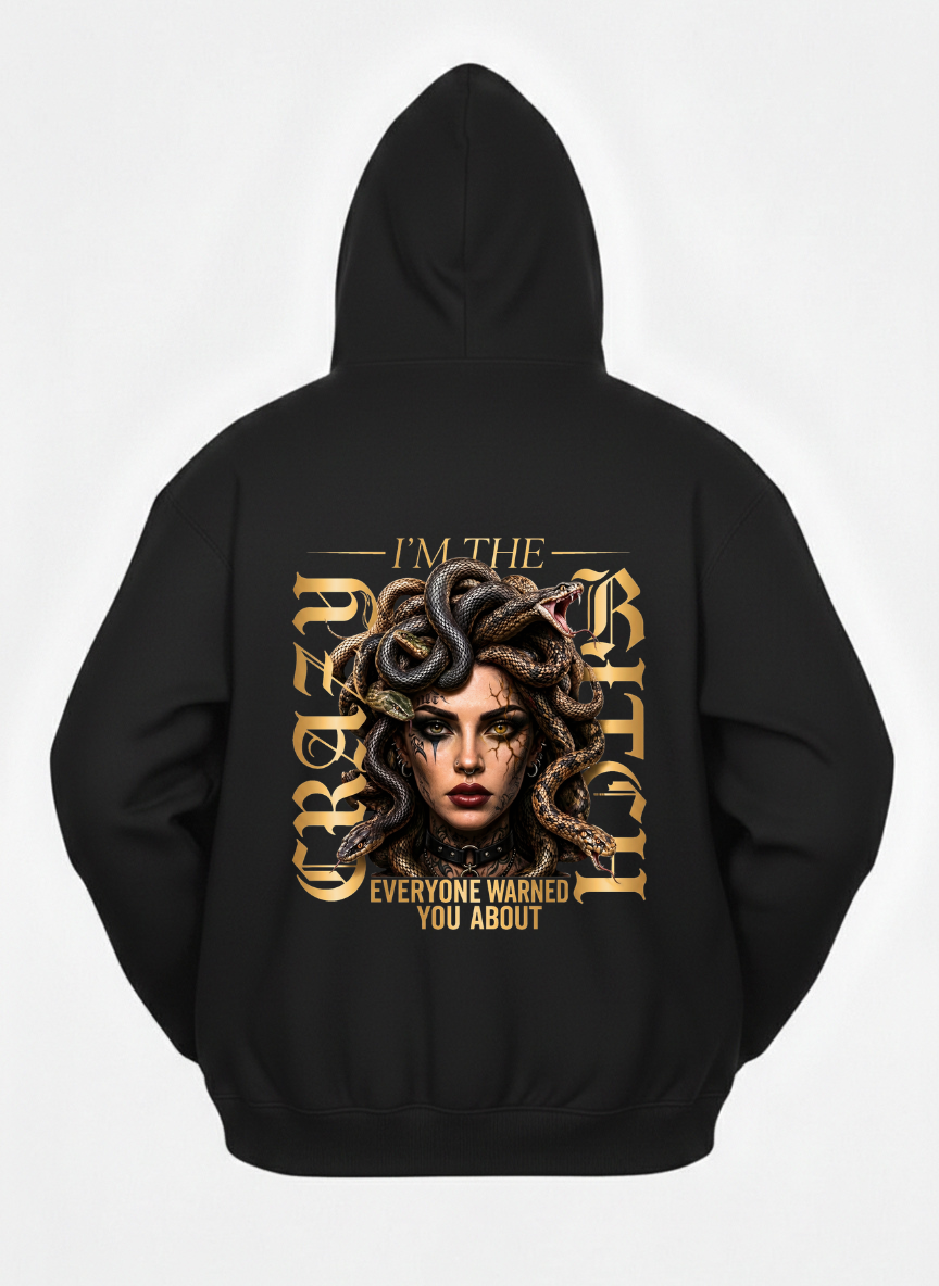 customized new crazy bitch hoodies