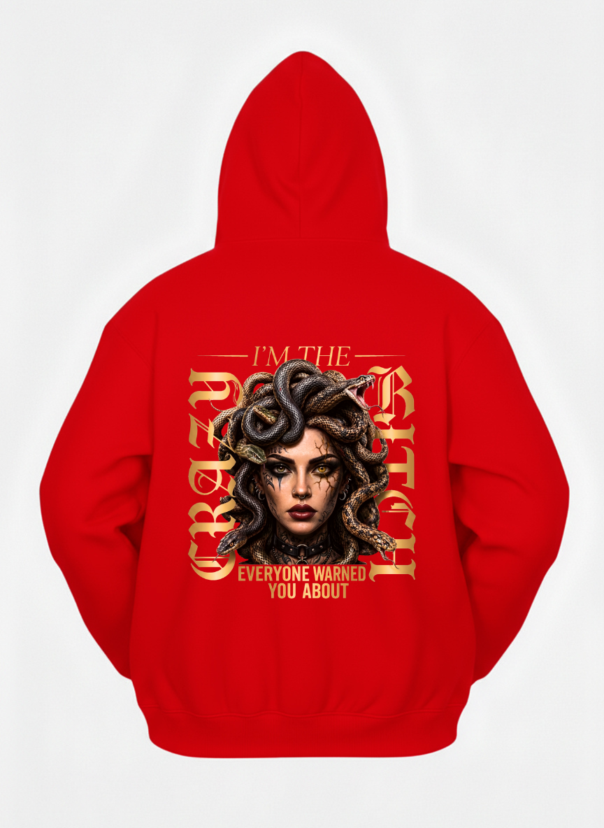 customized new crazy bitch hoodies
