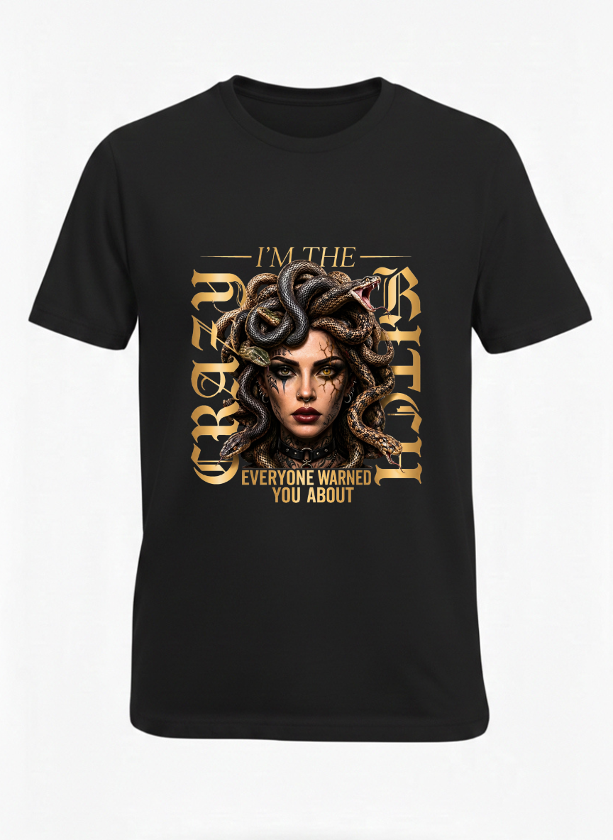 customized new crazy bitch t shirt