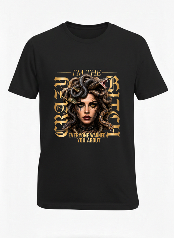 customized new crazy bitch t shirt