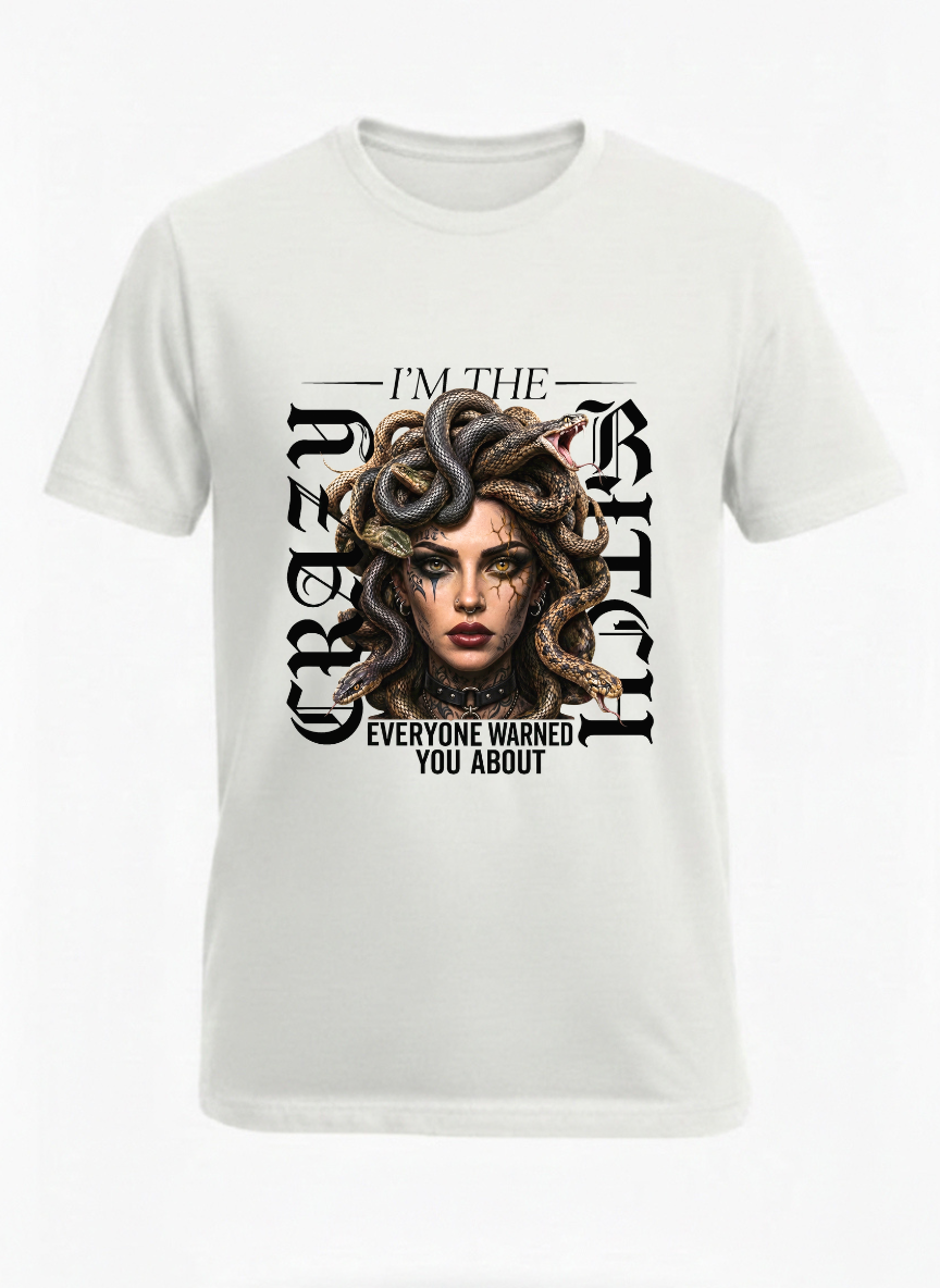 customized new crazy bitch t shirt