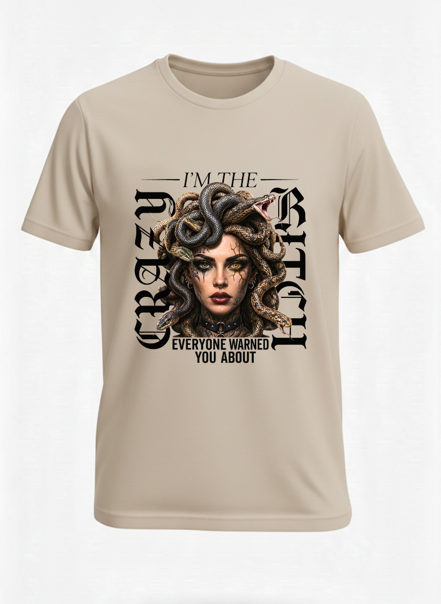 customized new crazy bitch t shirt