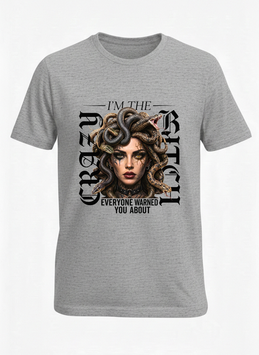 customized new crazy bitch t shirt