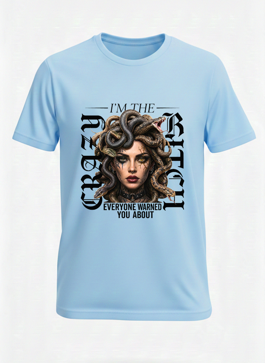 customized new crazy bitch t shirt