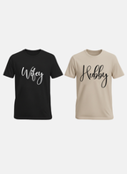Wife Hubby Matching Couple T-Shirt