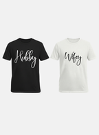 Wife Hubby Matching Couple T-Shirt