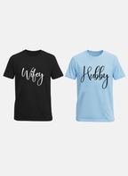 Wife Hubby Matching Couple T-Shirt
