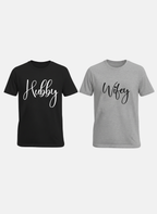 Wife Hubby Matching Couple T-Shirt