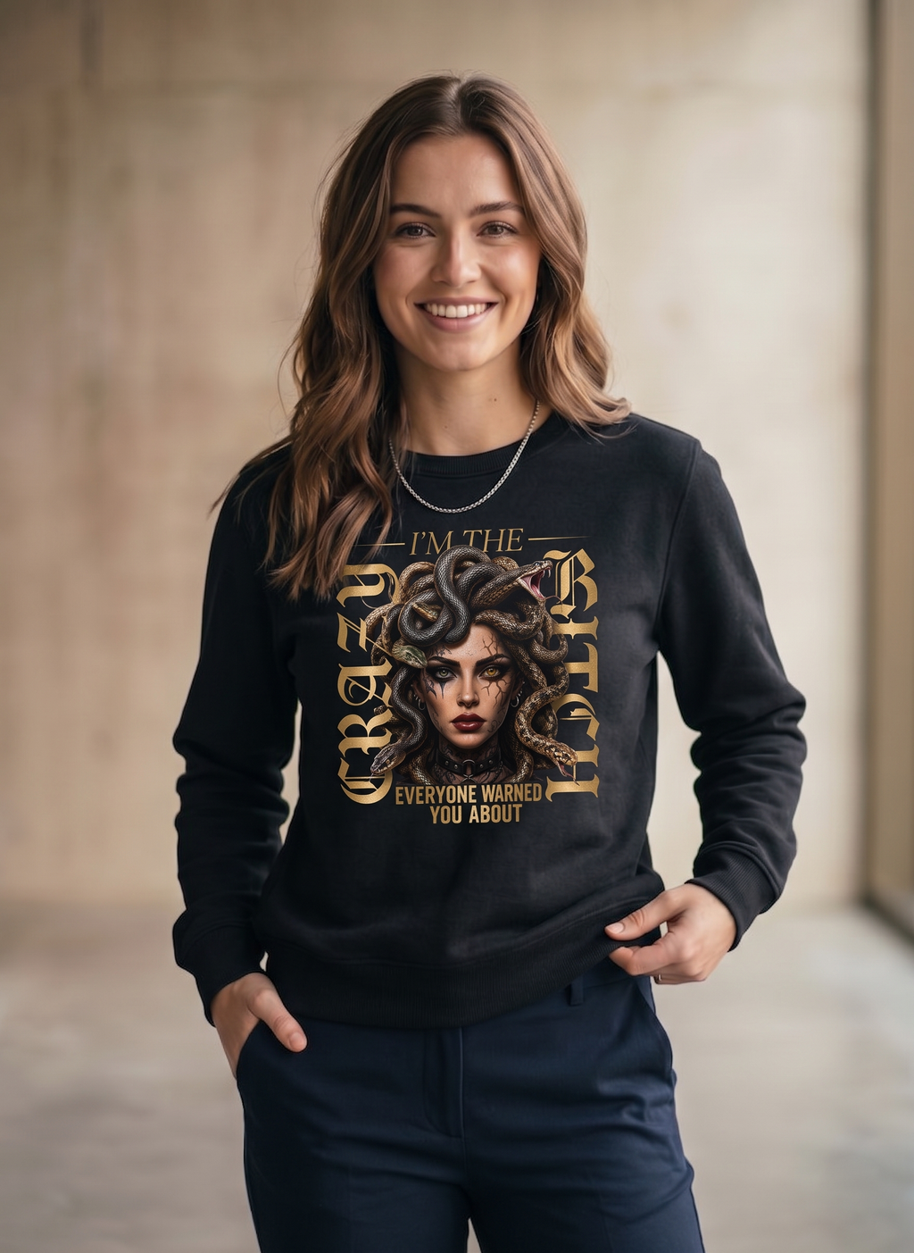 NEW CRAZY BITCH IMAGES SWEATSHIRT