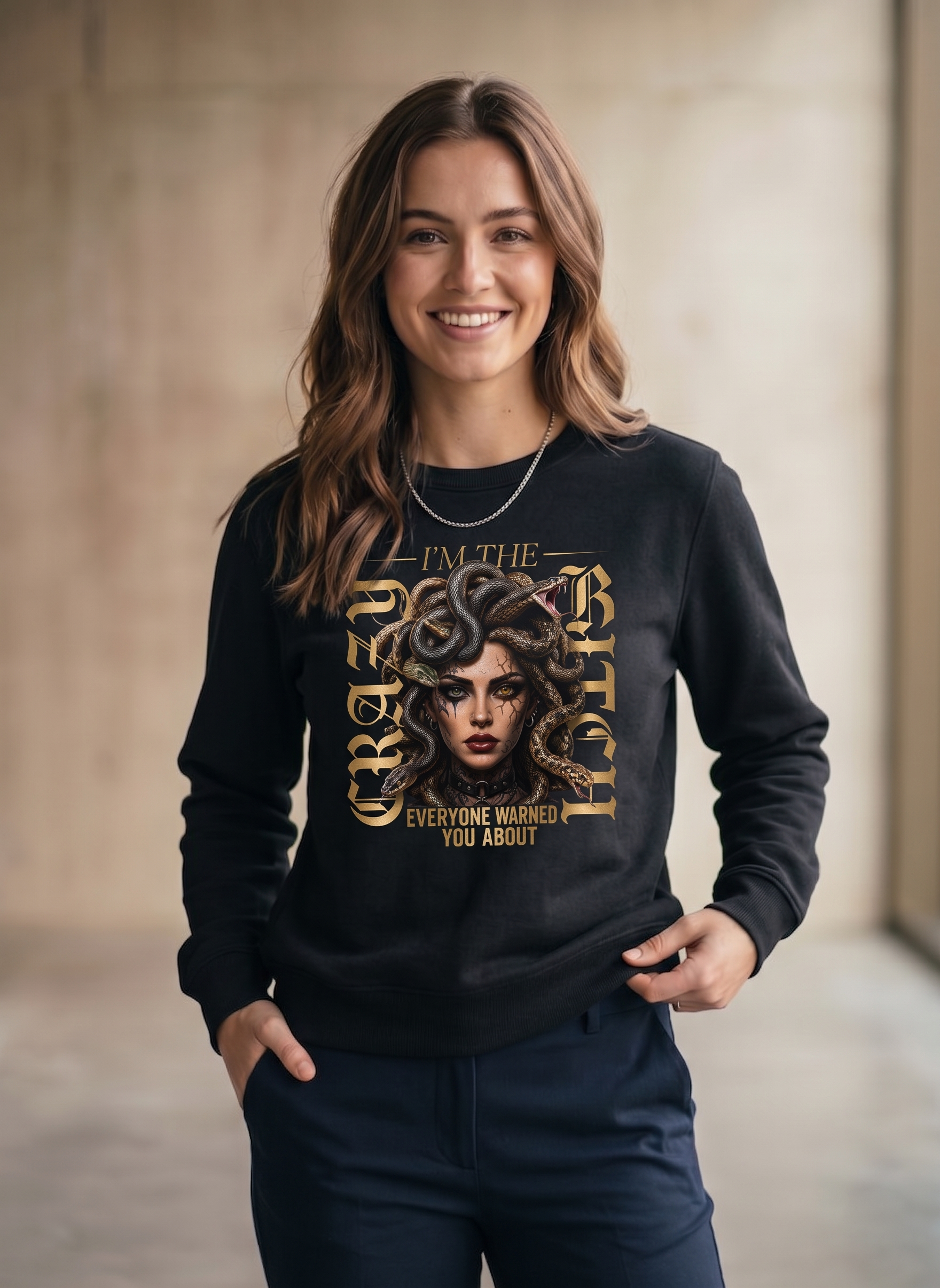 NEW CRAZY BITCH IMAGES SWEATSHIRT