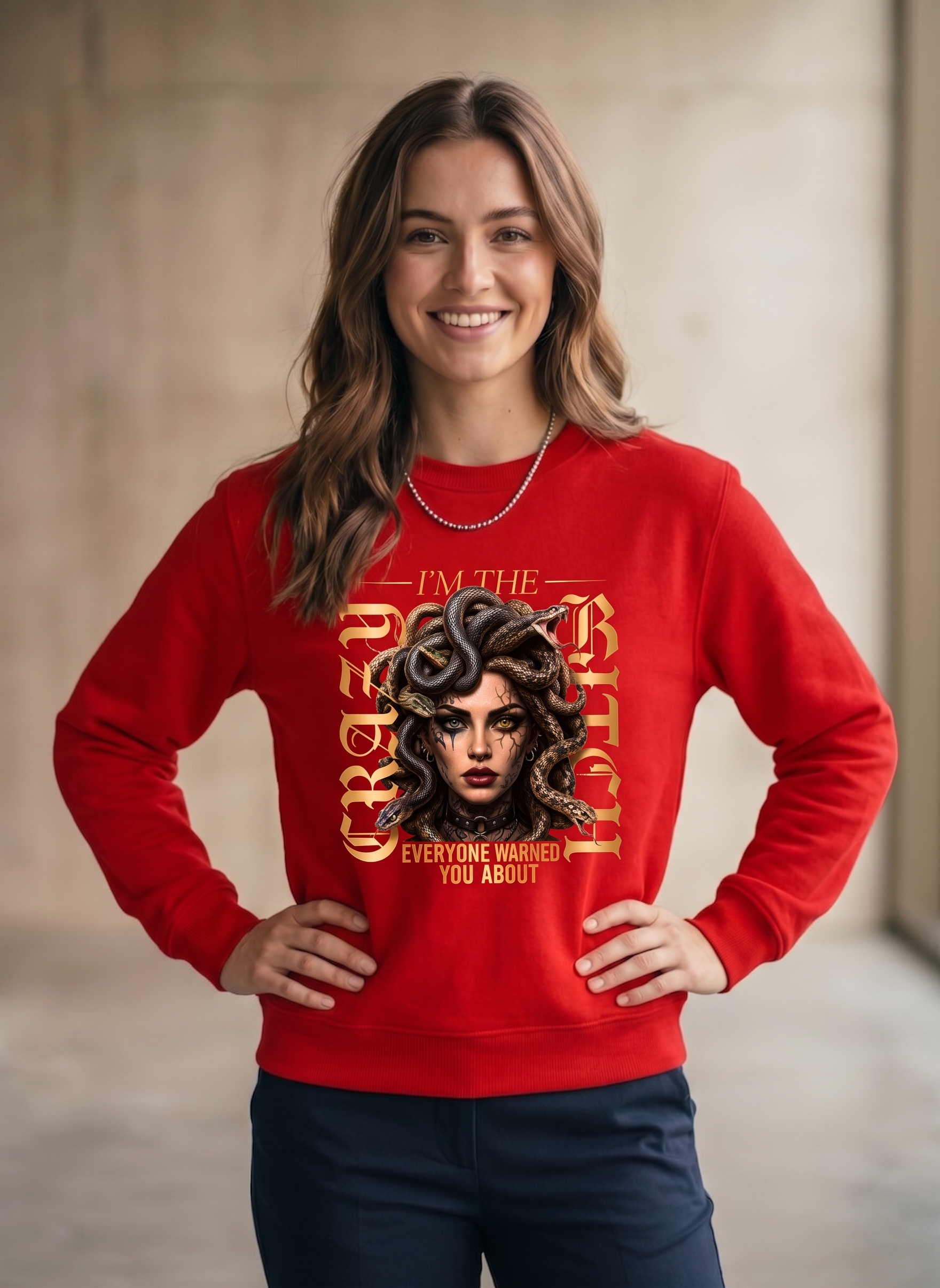 NEW CRAZY BITCH IMAGES SWEATSHIRT