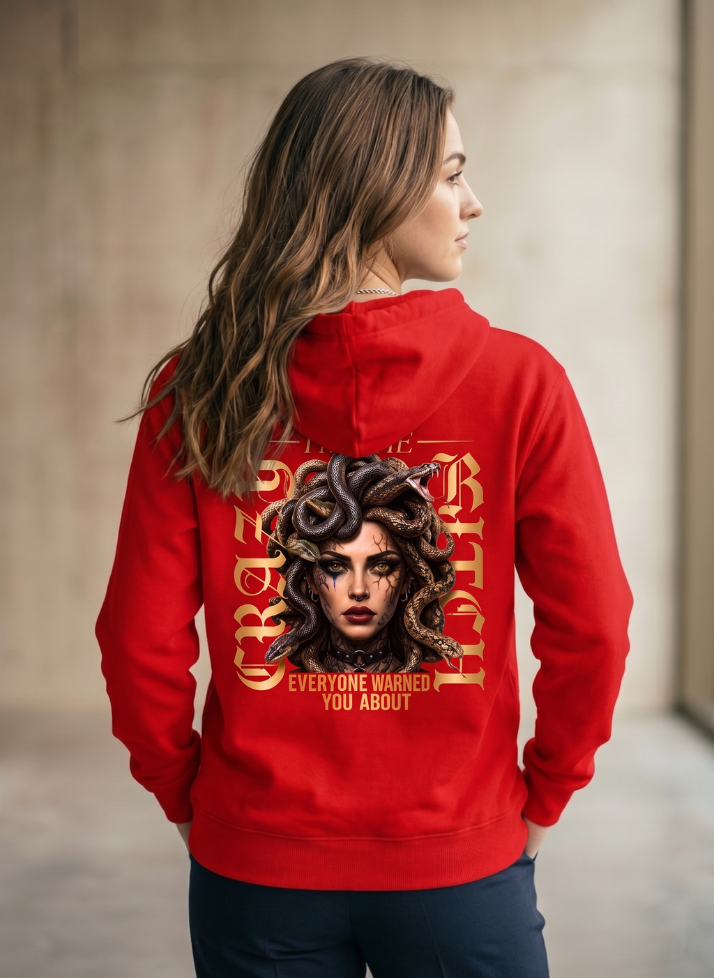 customized new crazy bitch hoodies