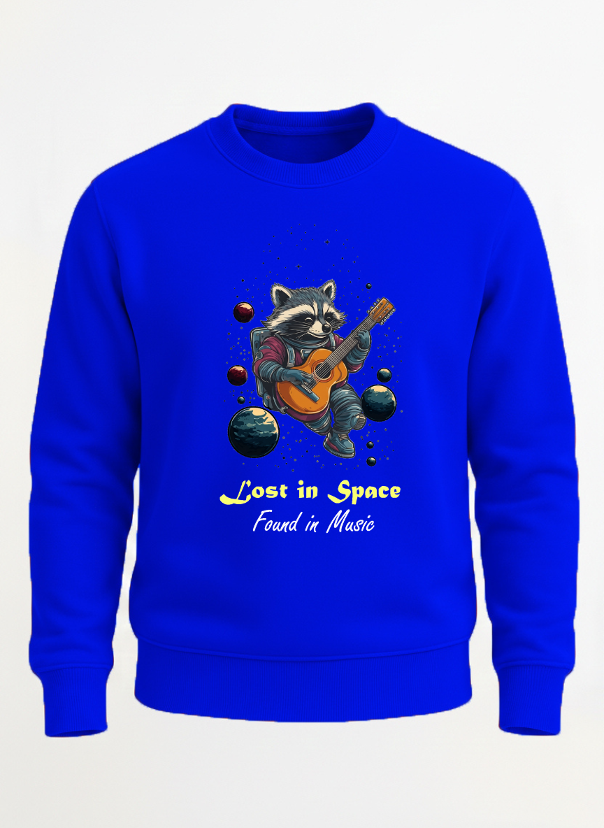 Lost In Space Found in Music sweatshirt