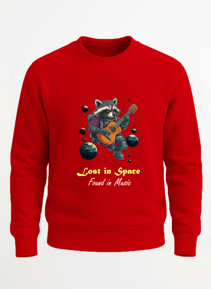 Lost In Space Found in Music sweatshirt