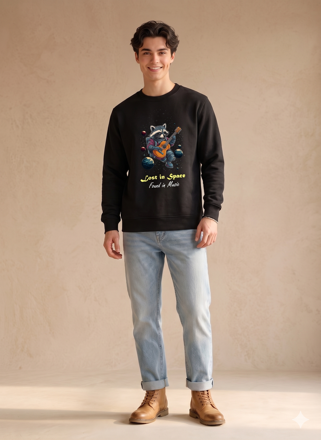 Lost In Space Found in Music sweatshirt