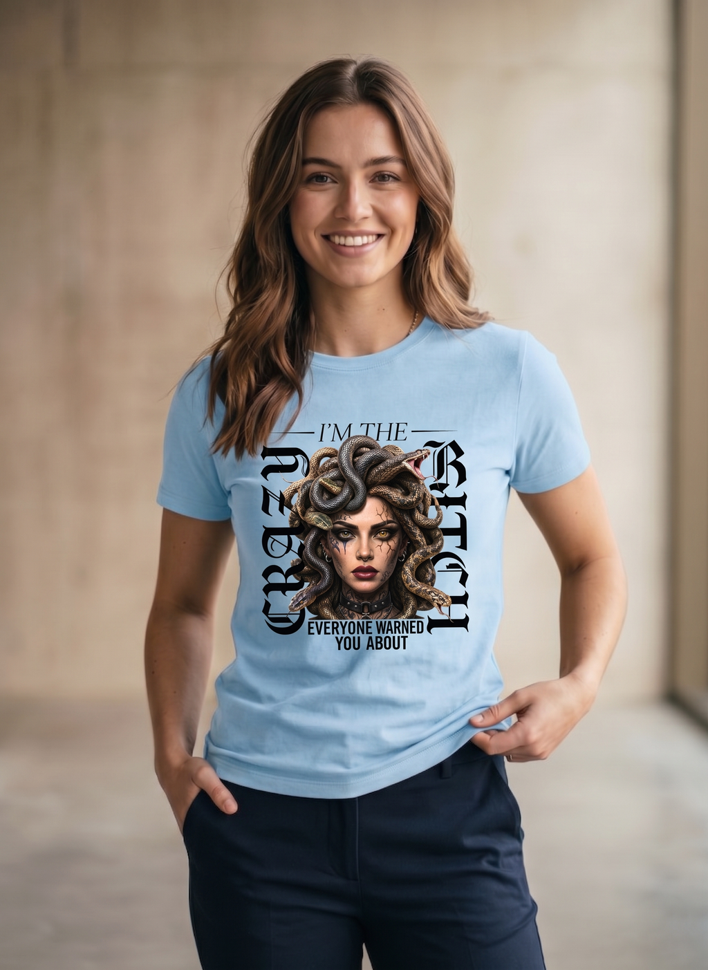 customized new crazy bitch t shirt