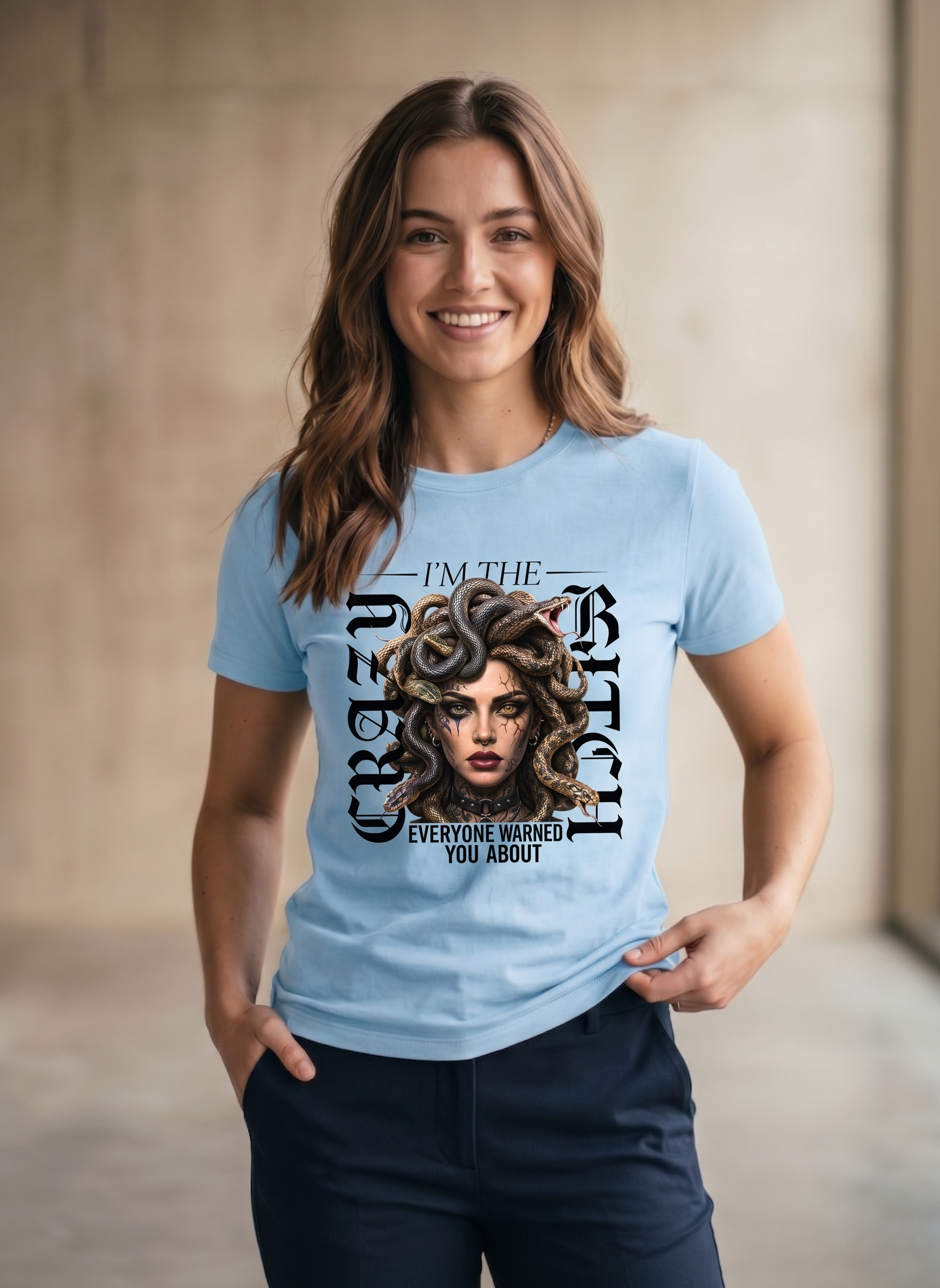 customized new crazy bitch t shirt