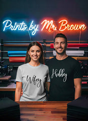 Wife Hubby Matching Couple T-Shirt