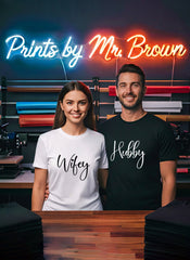 Wife Hubby Matching Couple T-Shirt